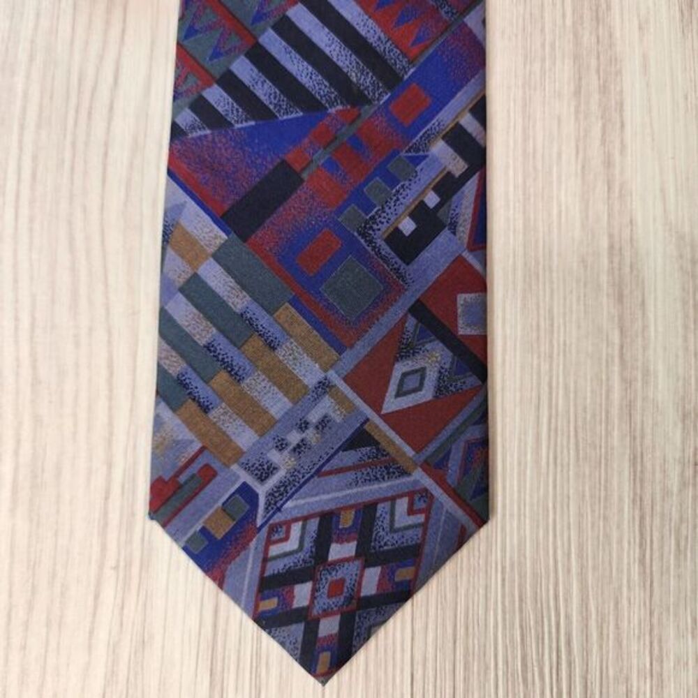 Rajawongoe Men's Silk Muiti-Color  Necktie 3.50" wide 60" Long 100% Thai Silk